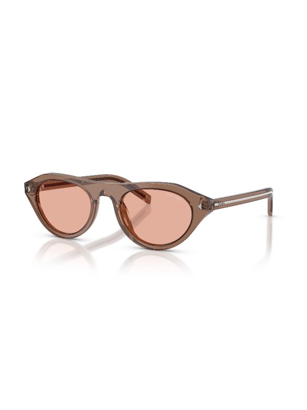 New Prada Women's Sunglasses Pink Lens Acetate Frame PR B15S 28I50W 51